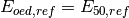 E_{oed,ref} = E_{50,ref}